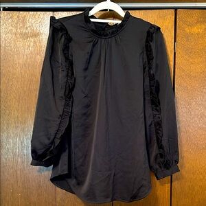 J. Crew Classic Black Blouse